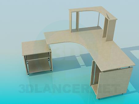 3d model Writing desk - preview