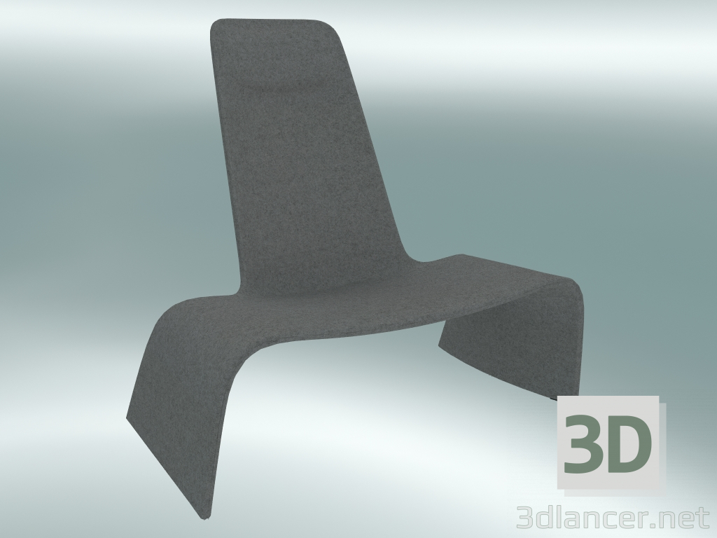 3d model Armchair LAND lounge chair upholstered (1150-00) - preview