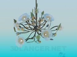 Bouquet chandelier and wall brackets included