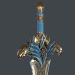 Fantasy Schwert 25 mit Scheide 3d Modell 3D-Modell kaufen - Rendern
