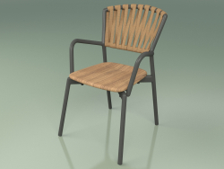 कुर्सी 121 (धातु का धुआँ, सागौन)
