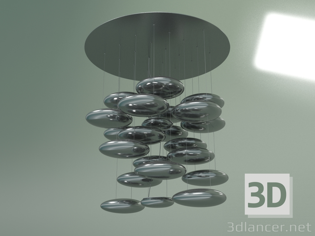 3d model Lámpara de techo Mercurio - vista previa