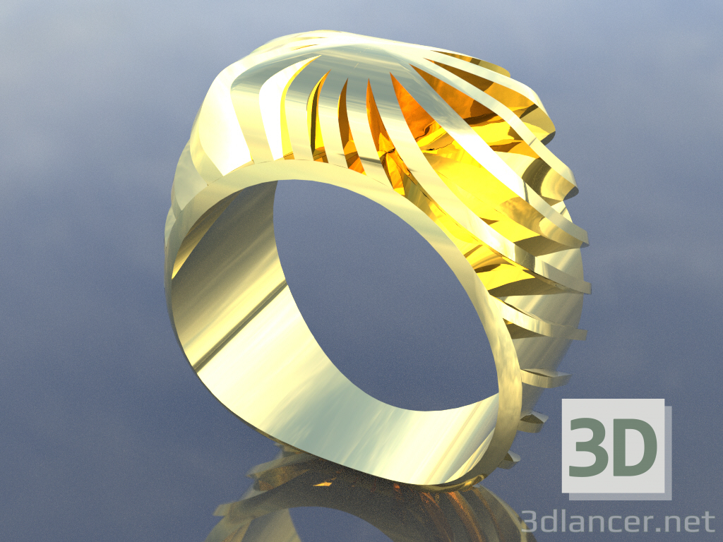 3d перстень Финт модель купить - ракурс