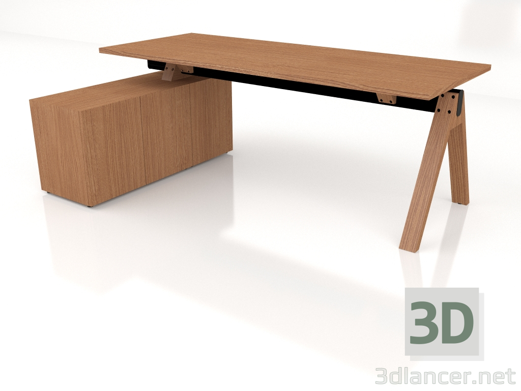 modello 3D Tavolo da lavoro Viga V203L (2000x1300) - anteprima