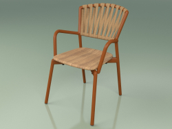 कुर्सी 121 (धातु जंग, सागौन)