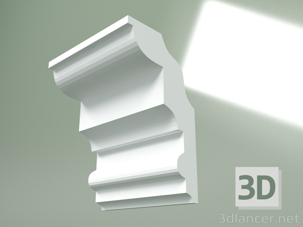 3D modeli Alçı korniş (tavan kaidesi) KT386 - önizleme