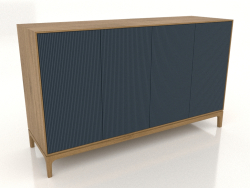 Mobile TV FARGO con frontali fresati 1600x500x950 mm (cobalto scuro, rovere naturale, opzione 3)