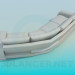 modèle 3D Canapé d’angle en cuir - preview