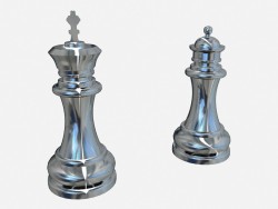 Peças de xadrez decorativos