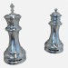 3d модель Декоративні шахові фігури – превью