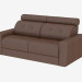 3d model Leather sofa with a headrest - preview
