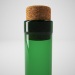 modello 3D di bottiglia di vino con tappo di sughero comprare - rendering