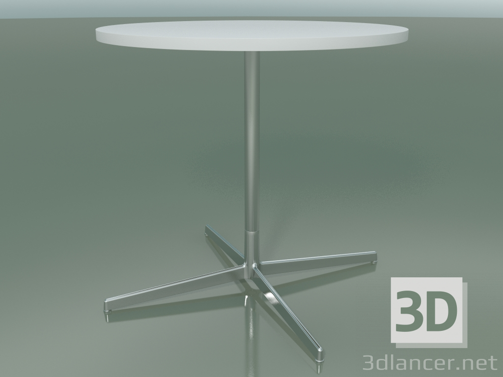 modello 3D Tavolo rotondo 5514, 5534 (H 74 - Ø 79 cm, Bianco, LU1) - anteprima