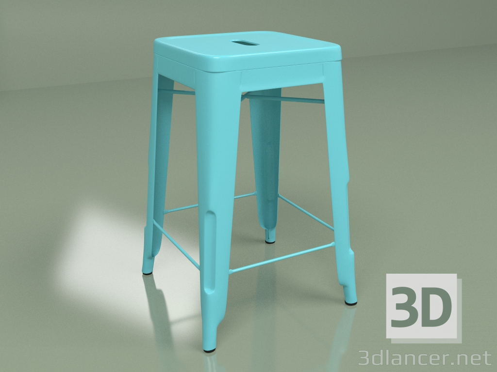 3 डी मॉडल सेमी-बार कुर्सी मरैस रंग (नीला) - पूर्वावलोकन