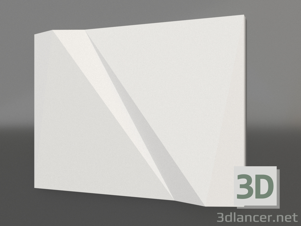 modèle 3D Panneau floqué 3d - preview