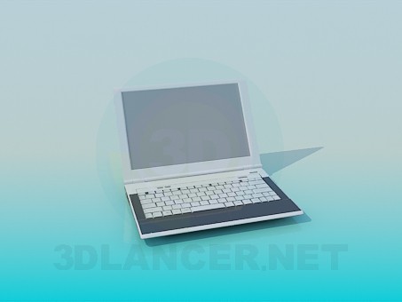 3 डी मॉडल लैपटॉप - पूर्वावलोकन