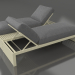 3d модель Двуспальная кровать для отдыха (Gold) – превью
