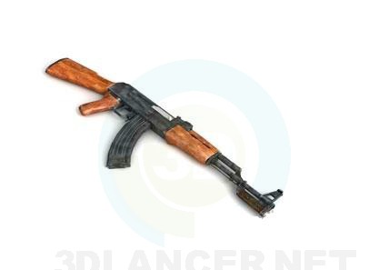 modello 3D АК-47 - anteprima