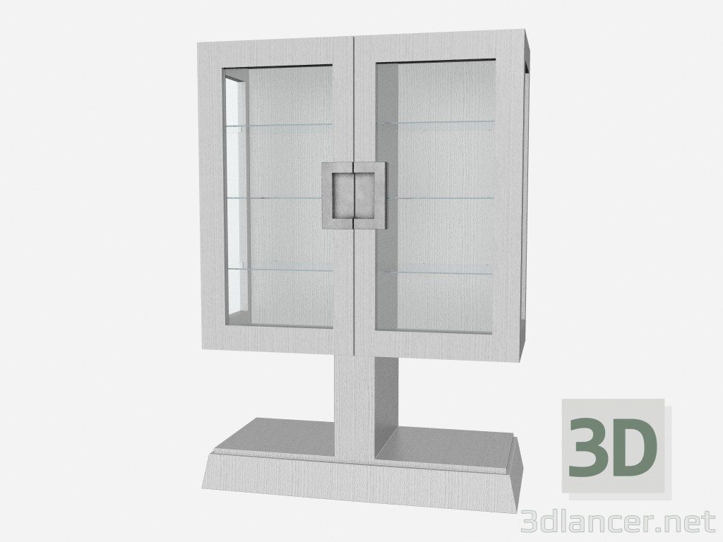 modello 3D Arte presso podio vetrina stile In deco fitzgerald - anteprima