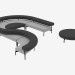 3D modeli Modüler oturma sistemi - önizleme