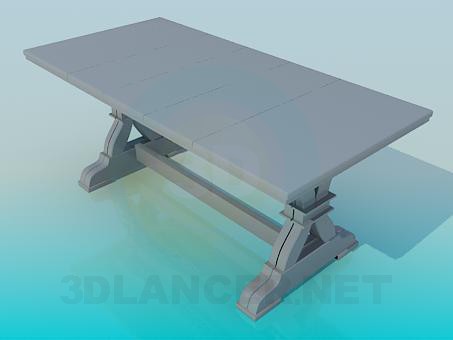 3d model kitchen table - preview