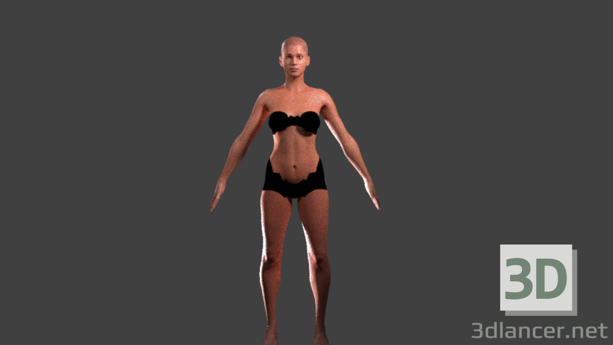 modello 3D Figura femminile - anteprima