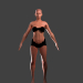 3D Modell Weibliches Modell - Vorschau