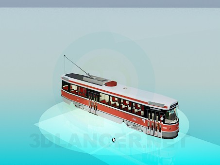 modèle 3D Tram - preview