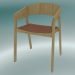 modèle 3D Housse de chaise (cuir raffiné cognac, chêne) - preview
