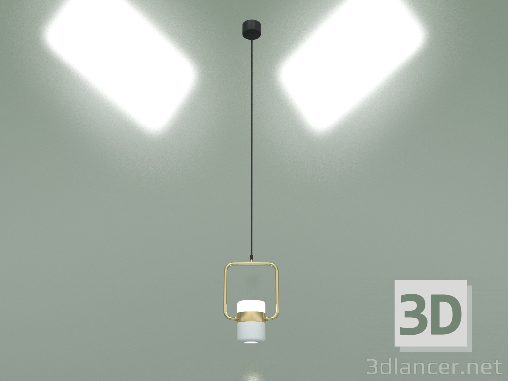 3d model Lámpara LED suspendida Oskar 50165-1 LED (oro-blanco) - vista previa