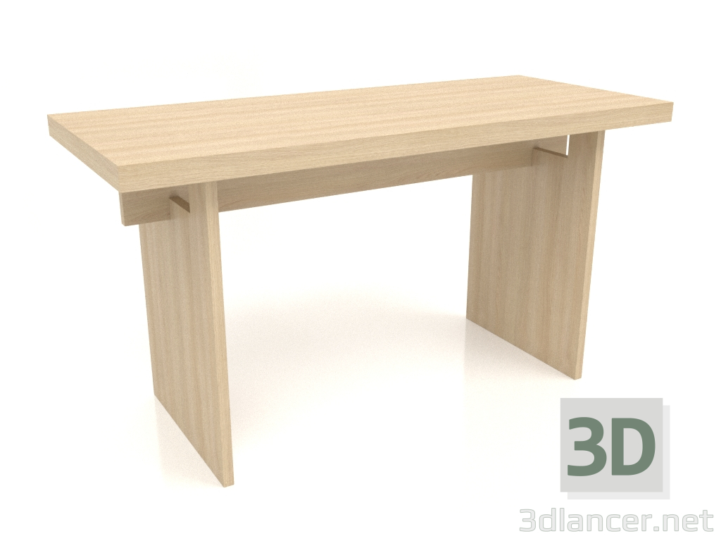 modello 3D Tavolo da lavoro RT 13 (1400x600x750, legno bianco) - anteprima