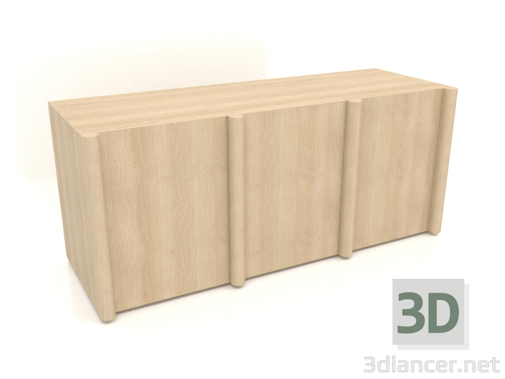 3 डी मॉडल बुफे मेगावाट 05 (1863х667х800, लकड़ी सफेद) - पूर्वावलोकन