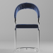 3d Table and chair with upholstery model buy - render
