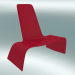 modello 3D Poltrona LAND lounge chair (1100-00, rosso traffico) - anteprima
