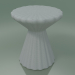 modèle 3D Table d'appoint, pouf (Bolla 12, blanc) - preview