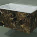 3D modeli Duvara monte lavabo (02R142302, Emperador M06, L 72, P 48, H 36 cm) - önizleme