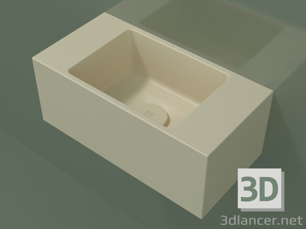 modello 3D Lavabo sospeso Lavamani (02UL21101, Bone C39, L 40, P 20, H 16 cm) - anteprima