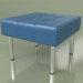 3D Modell Business-Sitzpuff (blaues Leder) - Vorschau