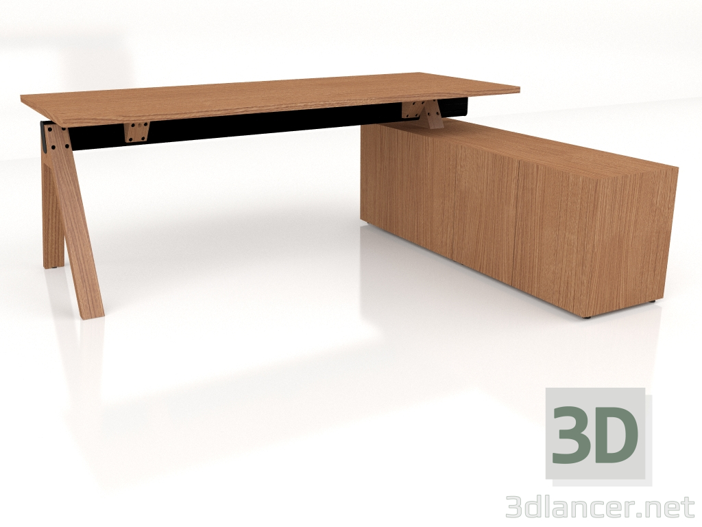 modèle 3D Table de travail Viga V204P (2000x1700) - preview