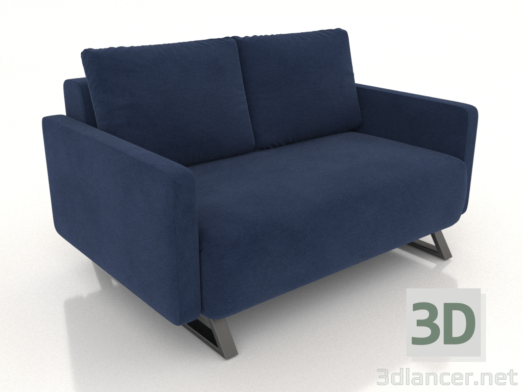 3d model Sofá cama Juliet (azul oscuro) - vista previa
