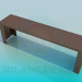 3D Modell Einem langen schmalen Tisch - Vorschau