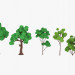 modèle 3D de Ensemble d'arbres LowPoly acheter - rendu