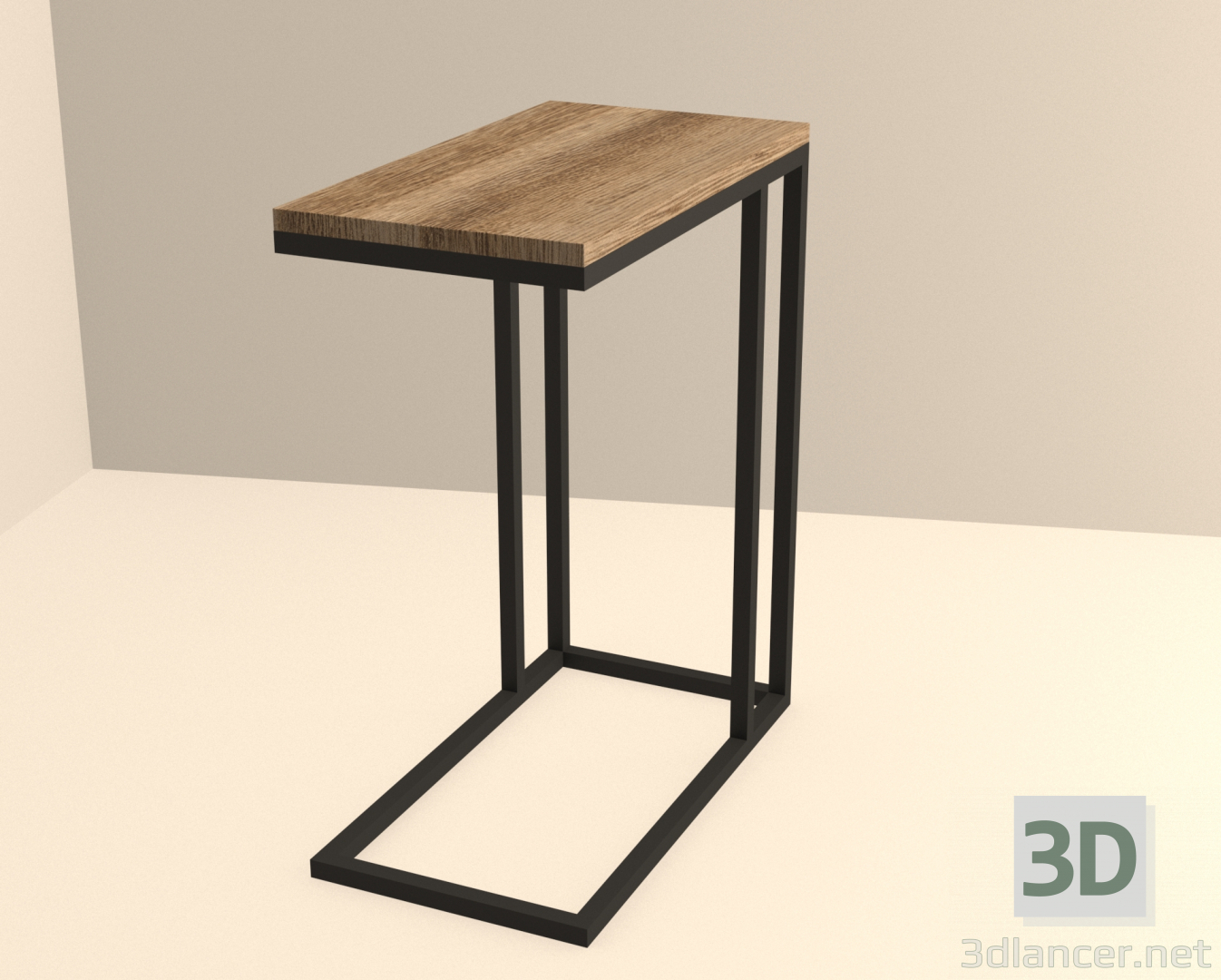 3d модель Приліжковий столик – превью