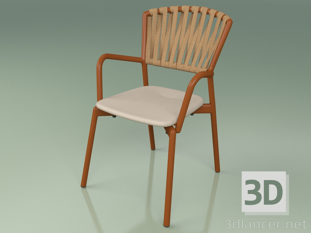 3d модель Кресло 121 (Metal Rust, Polyurethane Resin Mole) – превью