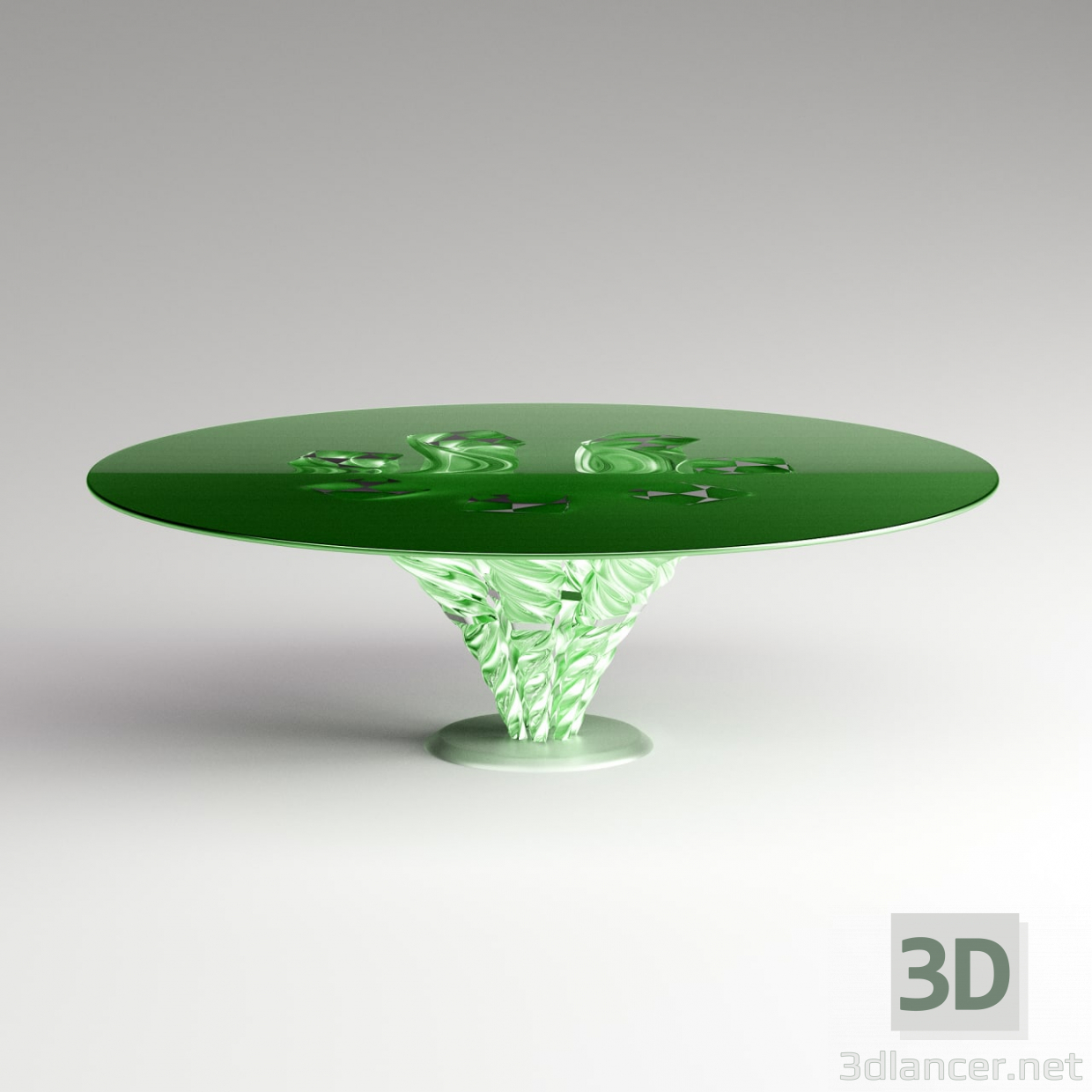 modèle 3D de Table en verre acheter - rendu