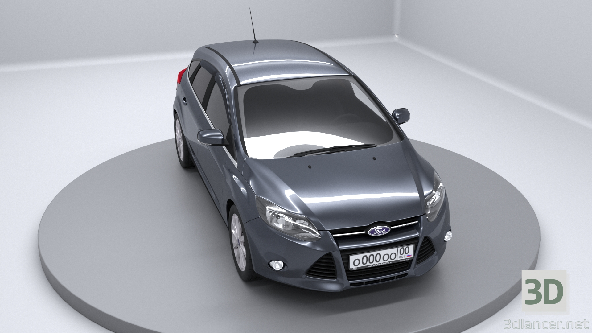3D modeli Ford Focus 3 Hatchback 2012 - önizleme