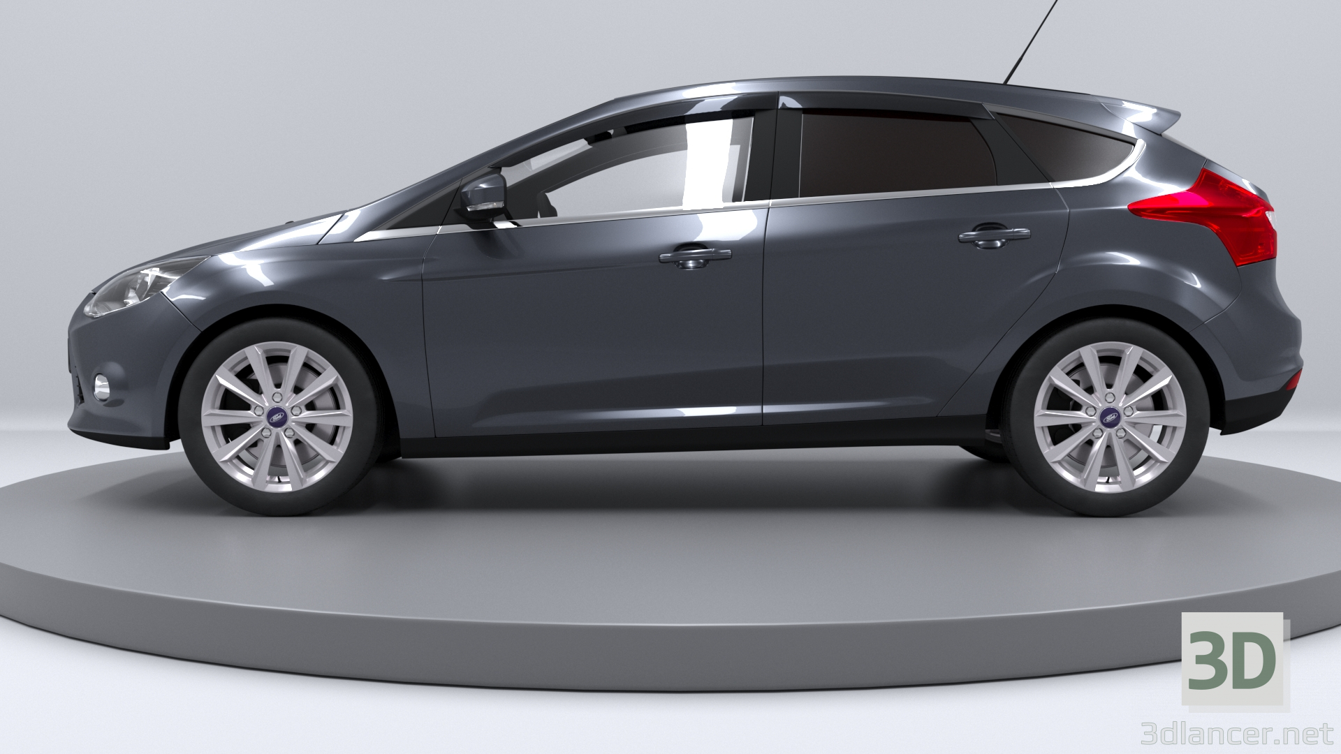 3D modeli Ford Focus 3 Hatchback 2012 - önizleme