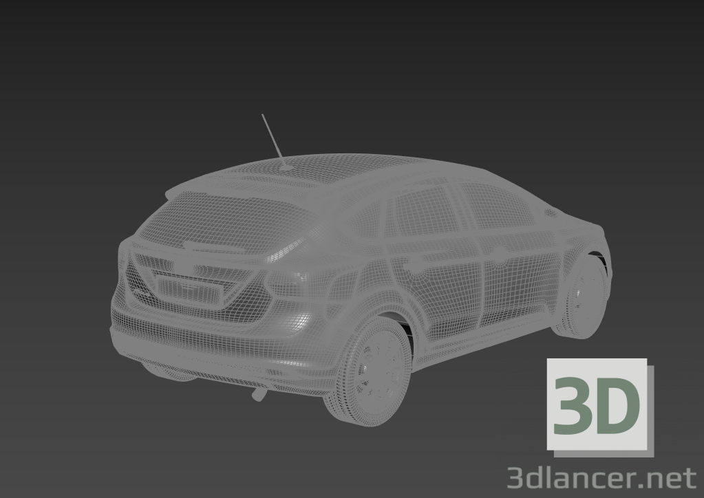 modello 3D Ford Focus 3 Hatchback 2012 - anteprima
