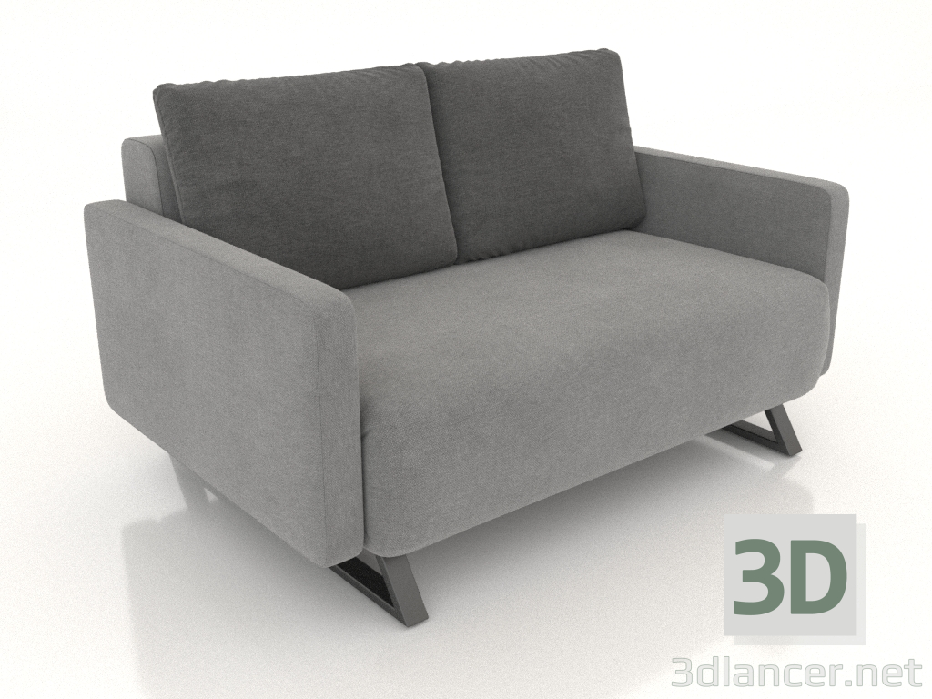 modello 3D Divano letto Juliet (grigio grafite) - anteprima