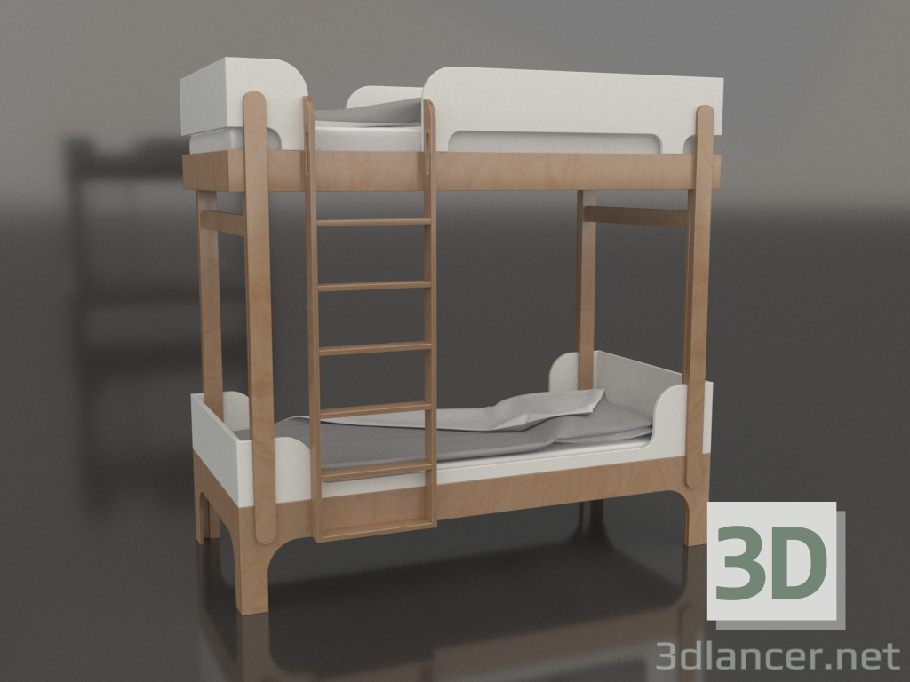 3 डी मॉडल चारपाई बिस्तर ट्यून क्यू (UHTQA1) - पूर्वावलोकन